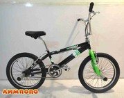 AZIMUT 20COBRA. Велосипед ВМХ стальной. Цвет: черный с зеленым.