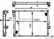 Радіатор 445 mm BMW 3 (E46) / Z4