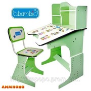 Bambi (БЭМБИ) HB 2071 UK-03 Парта со стульчиком+полка. (цвет: зелены