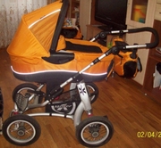 Продам коляску Х-лендер Х-3,  оранжева,  1800 грн